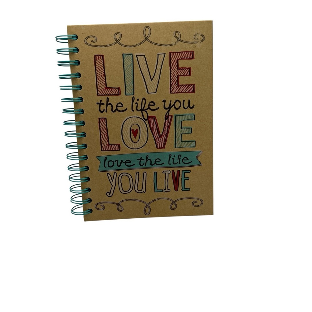Live the Life You Love‎ Spiral Journal Notebook Inspirational Quote Lined Pages